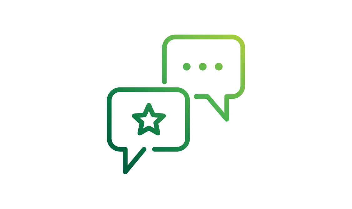 icon of chat bubbles
