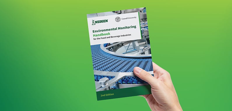 Neogen Environmental Monitoring Handbook with guidance on pathogen detection for food processors.