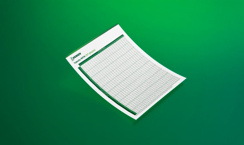 Picture of cover of 97-Well MPN Table