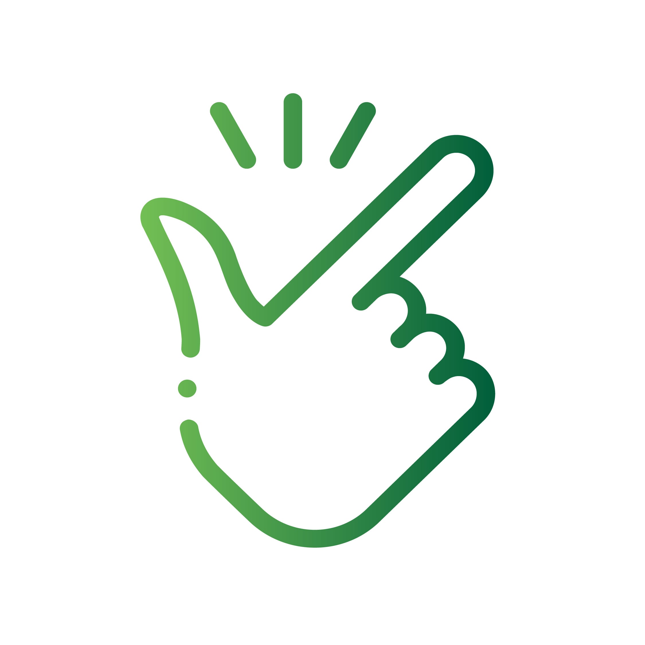 hand with finger pointing icon