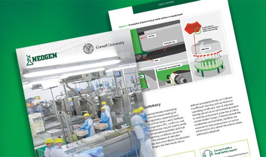 Neogen Environmental Monitoring Handbook for food and beverage applications cover.