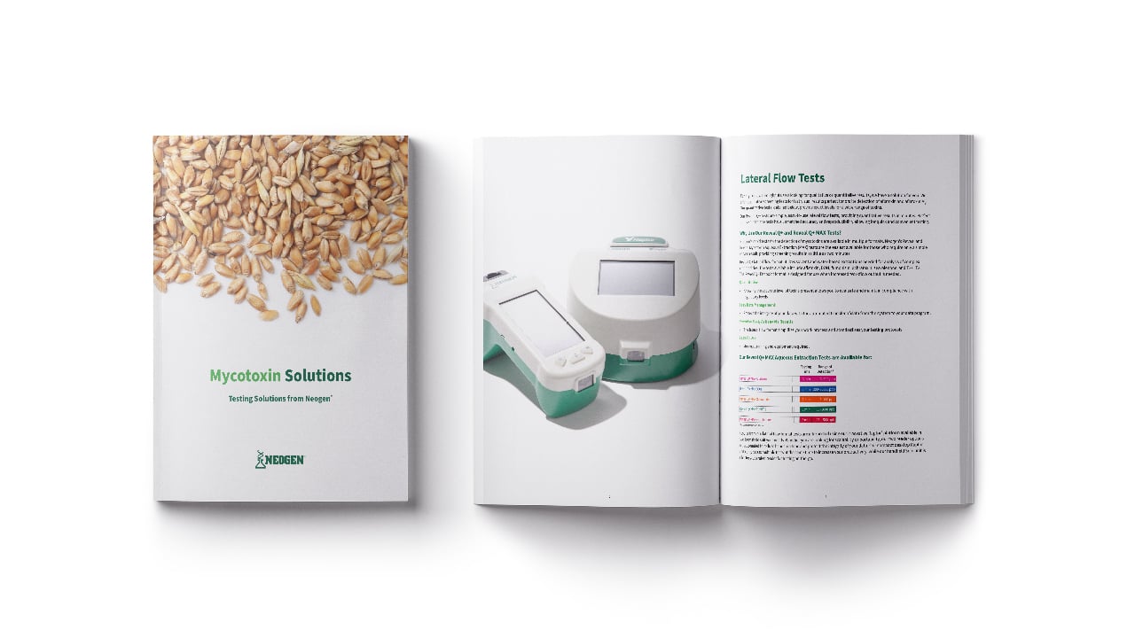 Brochure sur les solutions de test pour mycotoxines de Neogen.