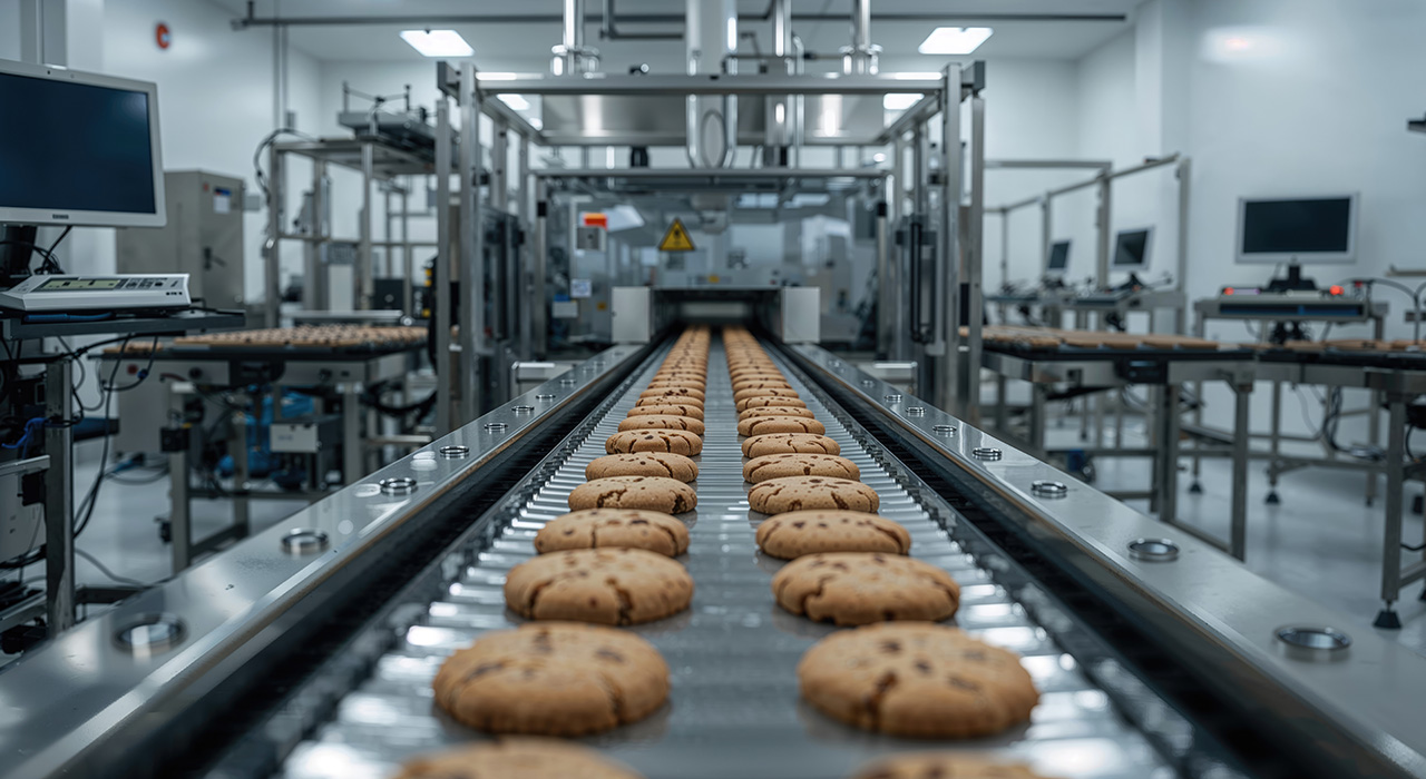 cookies in a food manufacturing company