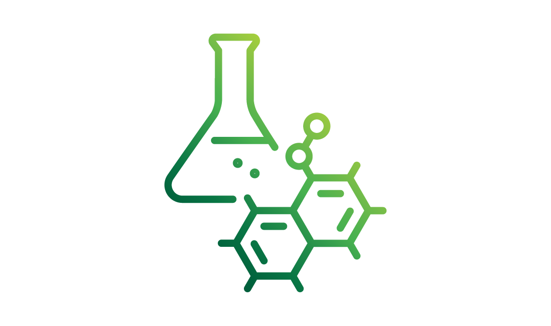 icon of enzymes and beaker