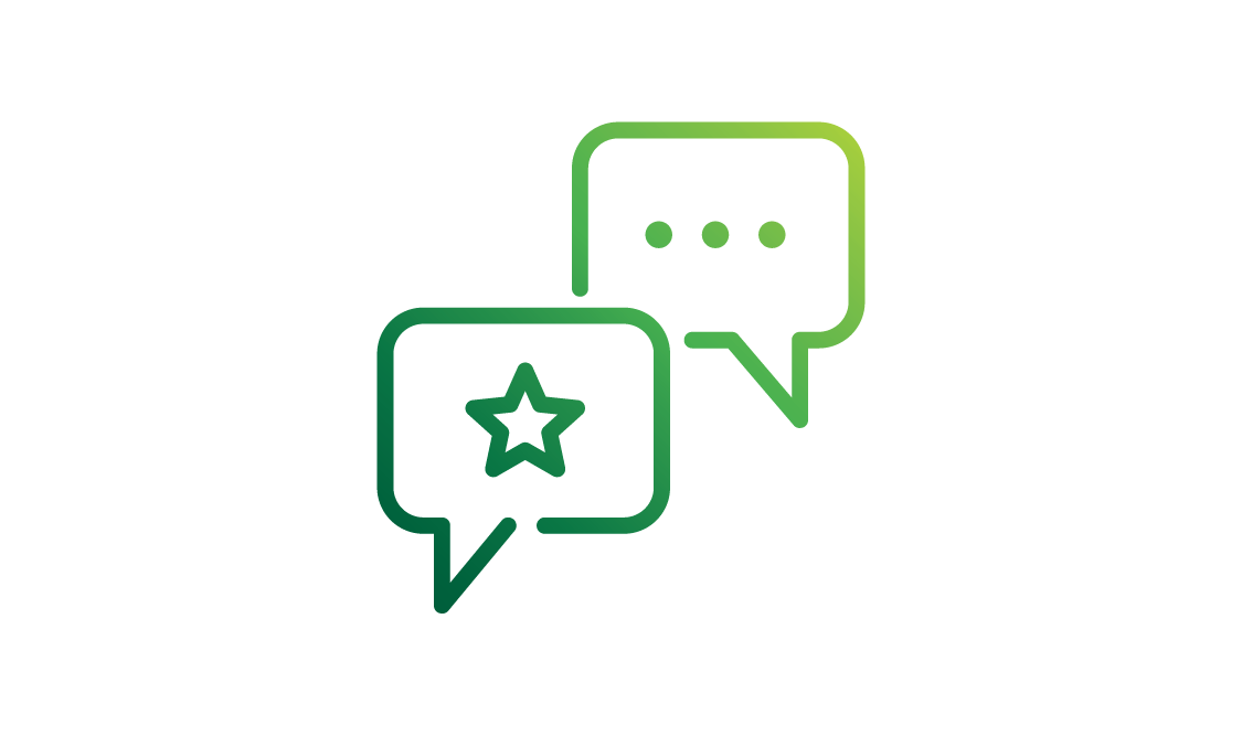 icon of chat bubbles