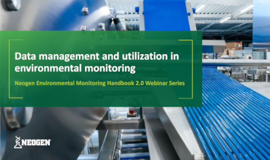 Neogen food safety EMP webinar series for data management.