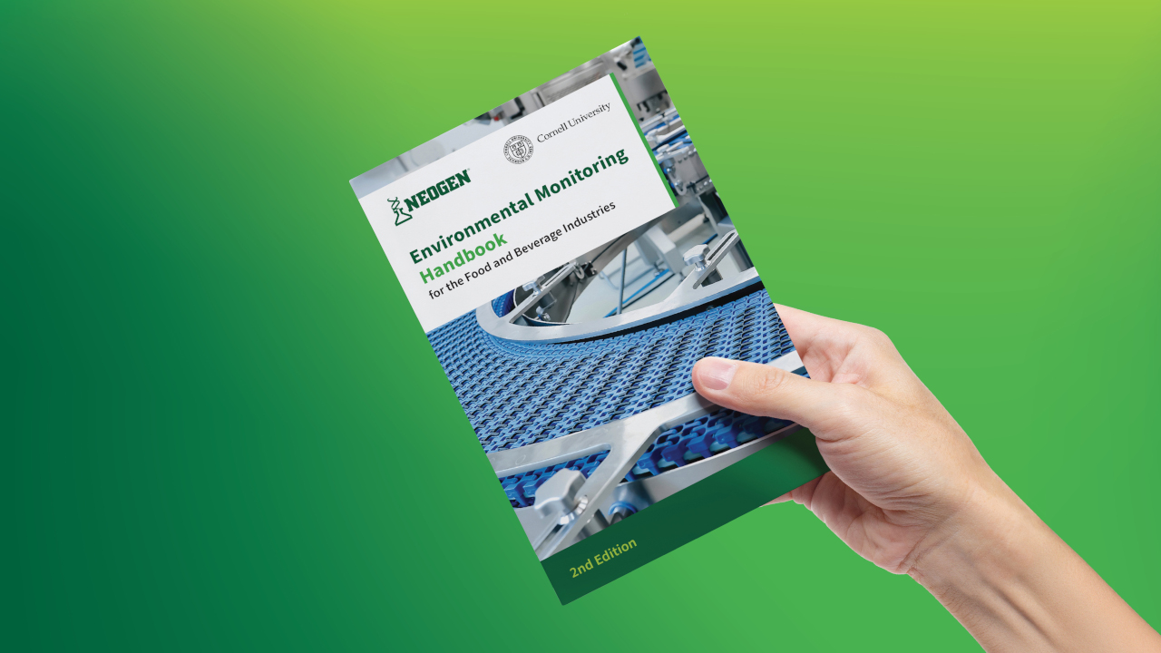 Neogen Environmental Monitoring handbook guide for the food and beverage industries.