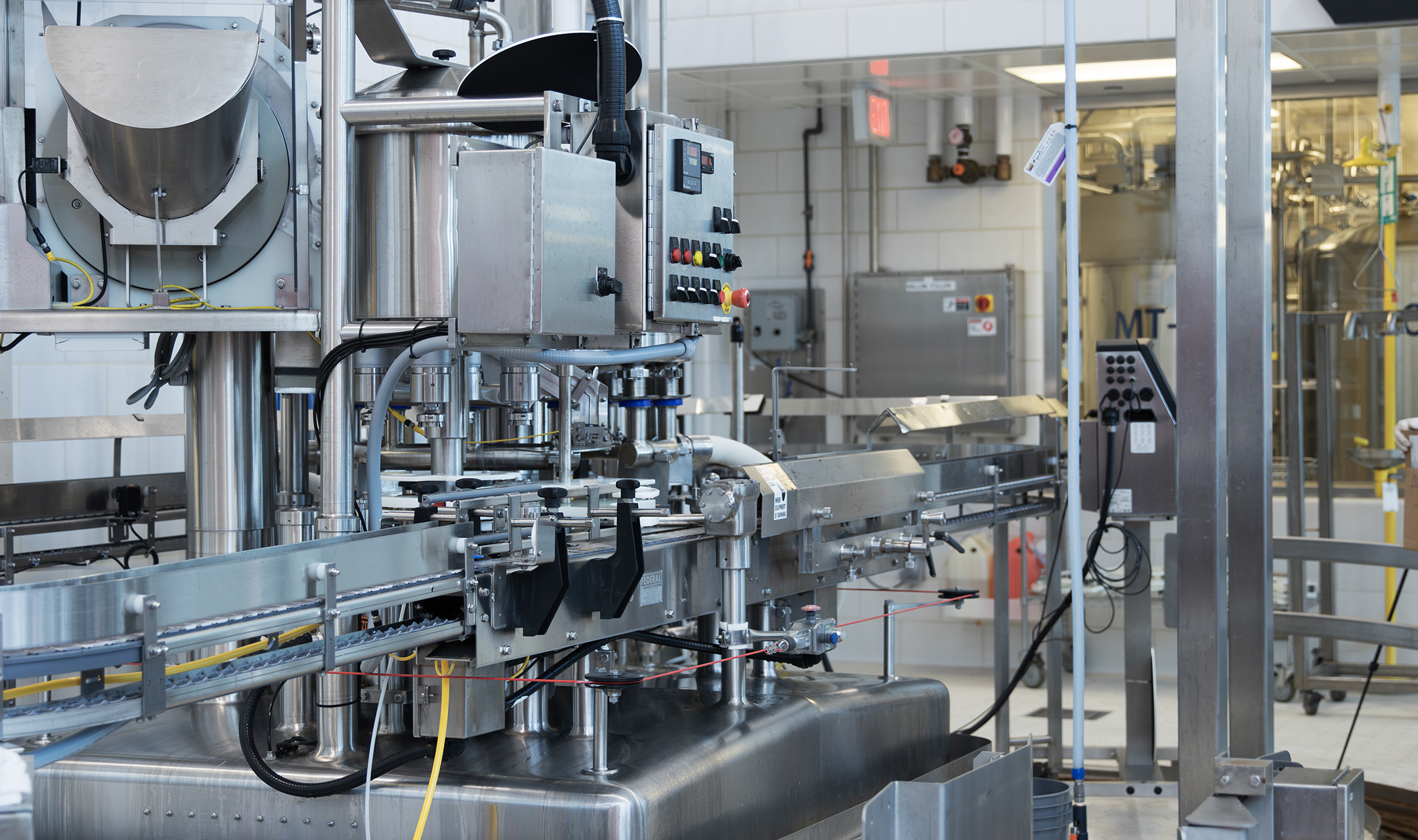 Food manufacturing facility ready for environmental monitoring and indicator testing.