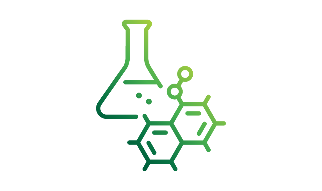 icon of enzymes and beaker